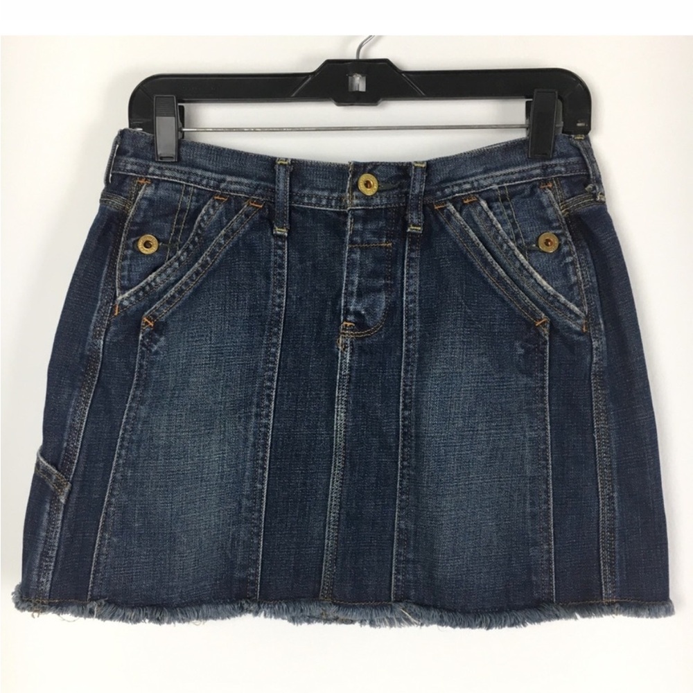 VTG RL Polo Jeans Co Denim Jeans Mini Skirt 4
